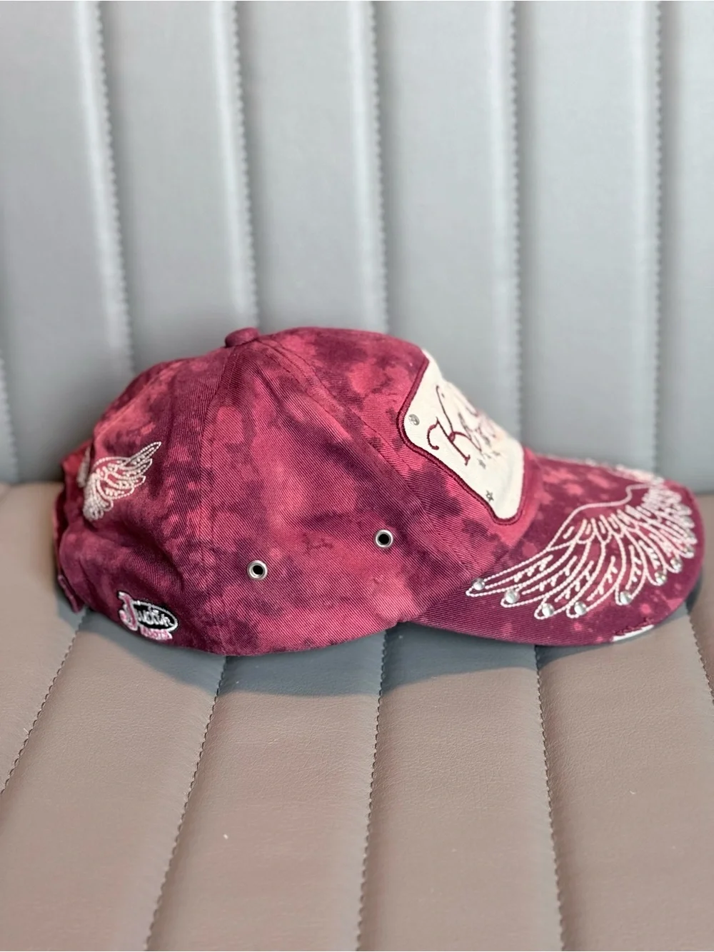 Keep it Gypsy Brand Embroidered Angel Wing Cap Justin Boots Upcycled